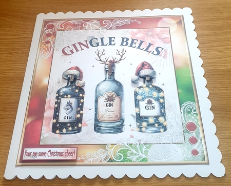 Christmas Cheer 6 x 7x7ins topper kit with inserts by Margaret Scott