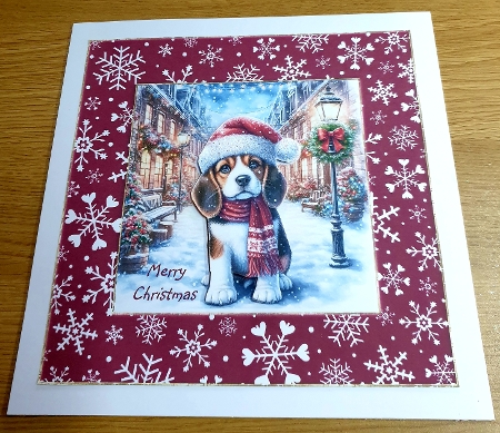 Charming Christmas Street  Pups 8 by Margaret Scott