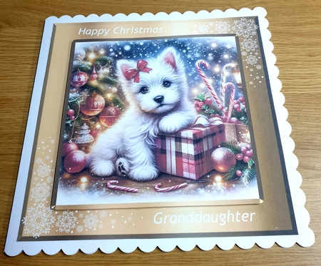 Christmas Gift Pups 11 by Margaret Scott