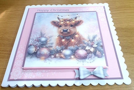 Festive Highland Calf by Margaret Scott
