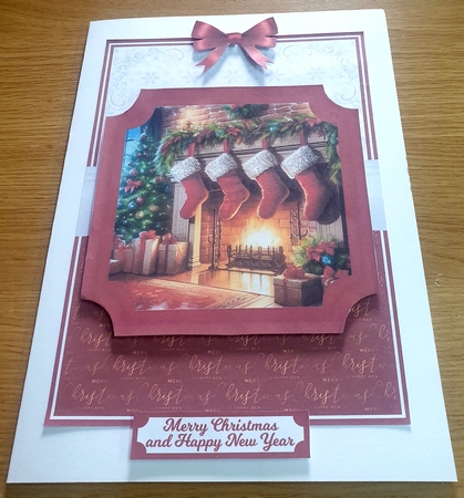 CHRISTMAS FIREPLACE by Margaret Scott