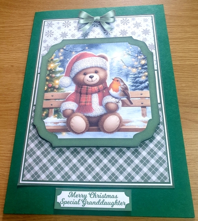CHRISTMAS TEDDY by Margaret Scott
