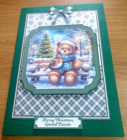 CHRISTMAS TEDDY by Margaret Scott