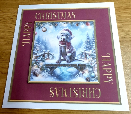  Christmas Snow Bridge Pups 1 by Margaret Scott
