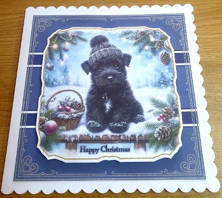  Christmas Snow Bridge Pups 6 by Margaret Scott