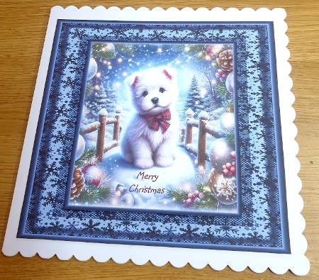  Christmas Snow Bridge Pups 7 by Margaret Scott
