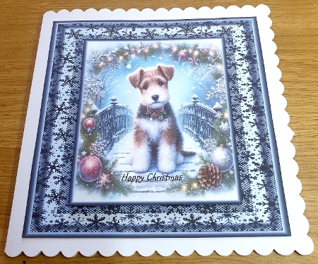  Christmas Snow Bridge Pups 16 by Margaret Scott