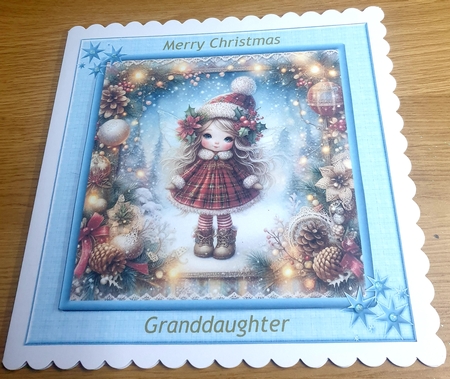 Little Tartan Christmas Fairy 1 by Margaret Scott