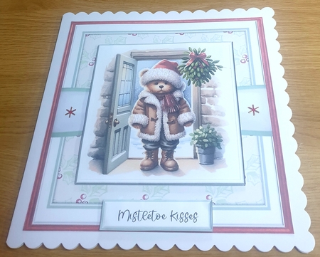 Mistletoe Teddies by Margaret Scott