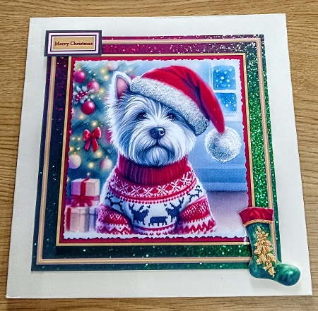 Christmas jumper day Westies by Margaret Scott