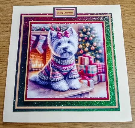 Christmas jumper day Westies by Margaret Scott