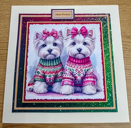 Christmas jumper day Westies by Margaret Scott