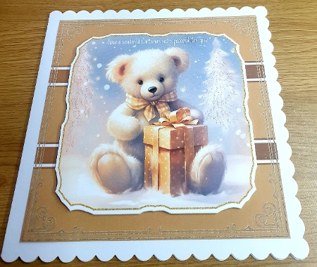 Beautiful Golden Border Frames-Christmas Joy by Margaret Scott