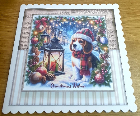 Tartan Tails In The Snow 8 by Margaret Scott