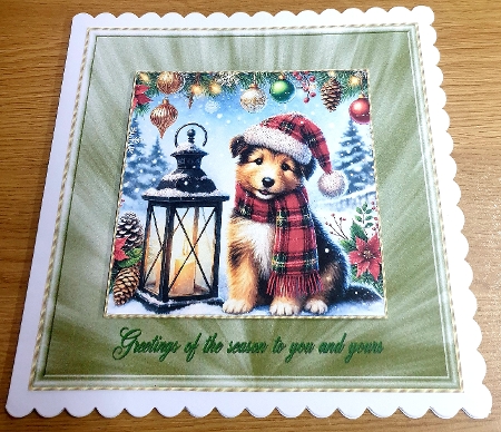 Tartan Tails In The Snow 16 by Margaret Scott