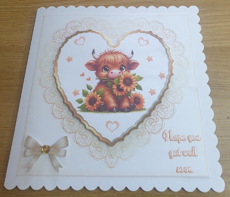 Gold Border Heart Frames Backgrounds by Margaret Scott