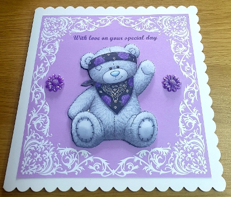 4 Cornered White Border Backgrounds-Valentine 2 by Margaret Scott
