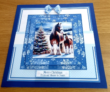 CHRISTMAS CLYDESDALE set 1 by Margaret Scott