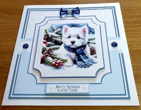 CHRISTMAS WESTIE PUPS by Margaret Scott