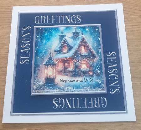 Festive Cottages 1 by Margaret Scott