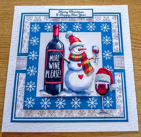 6X6 VERY MERRY SNOWMAN by Margaret Scott