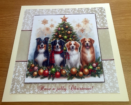 Festive Pups 2 by Margaret Scott