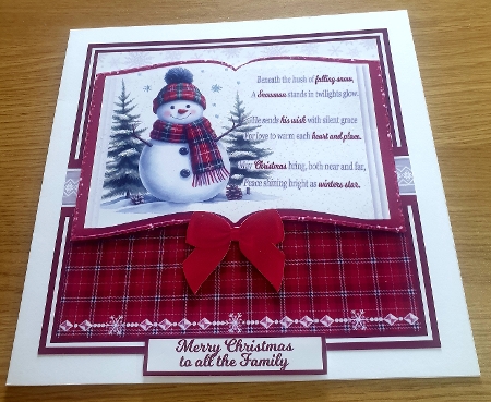 THE CHRISTMAS SNOWMAN 6x6 by Margaret Scott