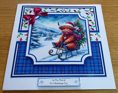 CHRISTMAS HIGHLAND GAMES 6x6 & 5x7 by Margaret Scott