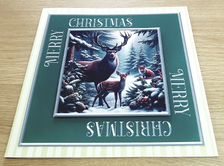 Silver Merry Christmas Sentiment Frames Set by Margaret Scott