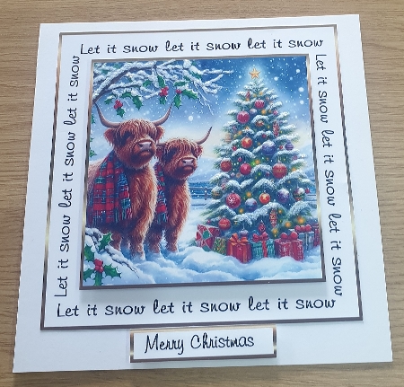 Let it snow highland coos2 by Margaret Scott