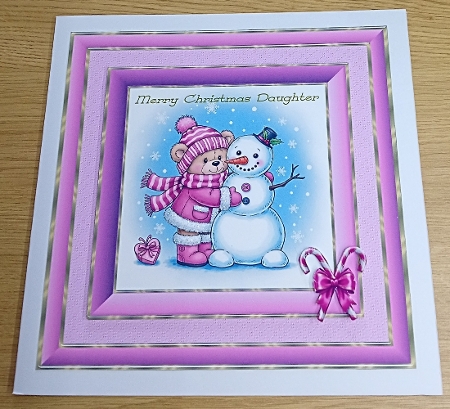 4 Gold Border Frames-Christmas Time by Margaret Scott