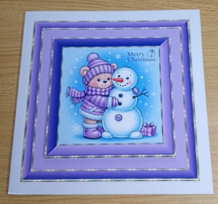 4 Gold Border Frames-Christmas Time by Margaret Scott