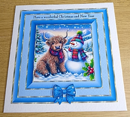4 Gold Border Frames-Christmas Time by Margaret Scott