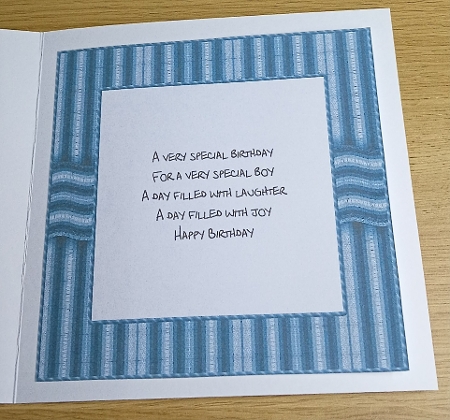 Birthday Boy Card 2 by Margaret Scott