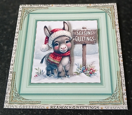 Gold Border Frame Corners-succulants Bright by Margaret Scott