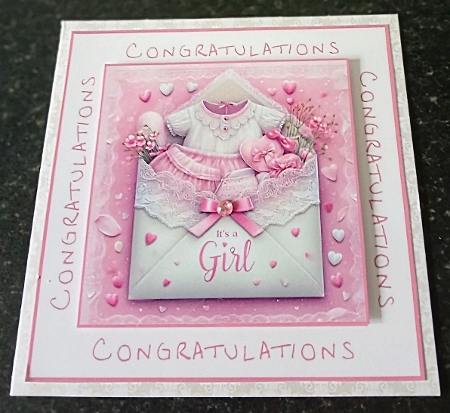 baby girl envelope 3 by Margaret Scott