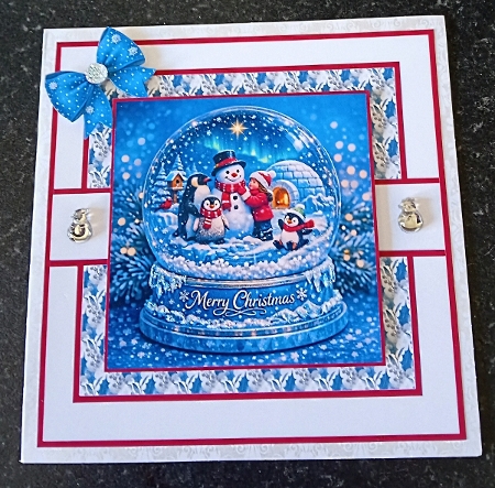 blue snow globe by Margaret Scott
