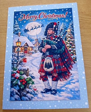 scottish piper by Margaret Scott