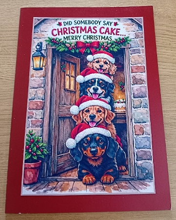 dogs christmas by Margaret Scott