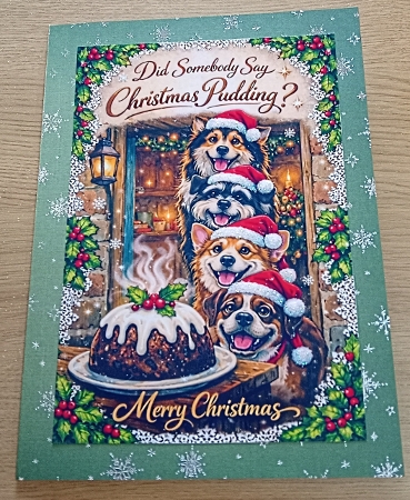 did somebody say christmas pudding dogs by Margaret Scott