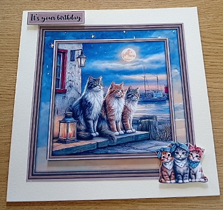 Stray Cats on a Wall - Mini Kit 6x6 by Margaret Scott