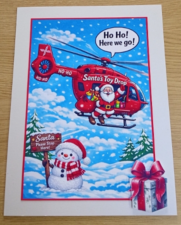 santa toy drop by Margaret Scott