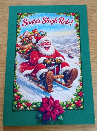 santa sleigh ride by Margaret Scott