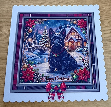 Festive dogs 3 by Margaret Scott