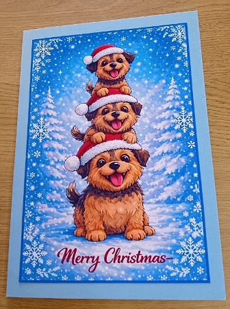 puppy border terriers 2 by Margaret Scott