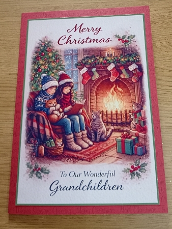 grandchildren chistmas by Margaret Scott