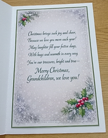 grandchildren chistmas by Margaret Scott