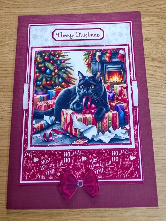 BLACK CAT CHRISTMAS by Margaret Scott