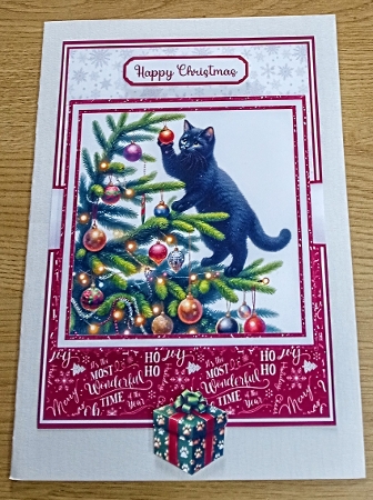 BLACK CAT CHRISTMAS by Margaret Scott