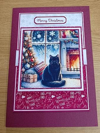 BLACK CAT CHRISTMAS by Margaret Scott